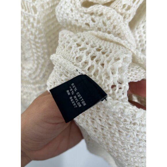 NWT BCBGMAXAZRIA  Knitted Crochet FESTIVAL SLEEVELESS VEST LARGE - Picture 5 of 7